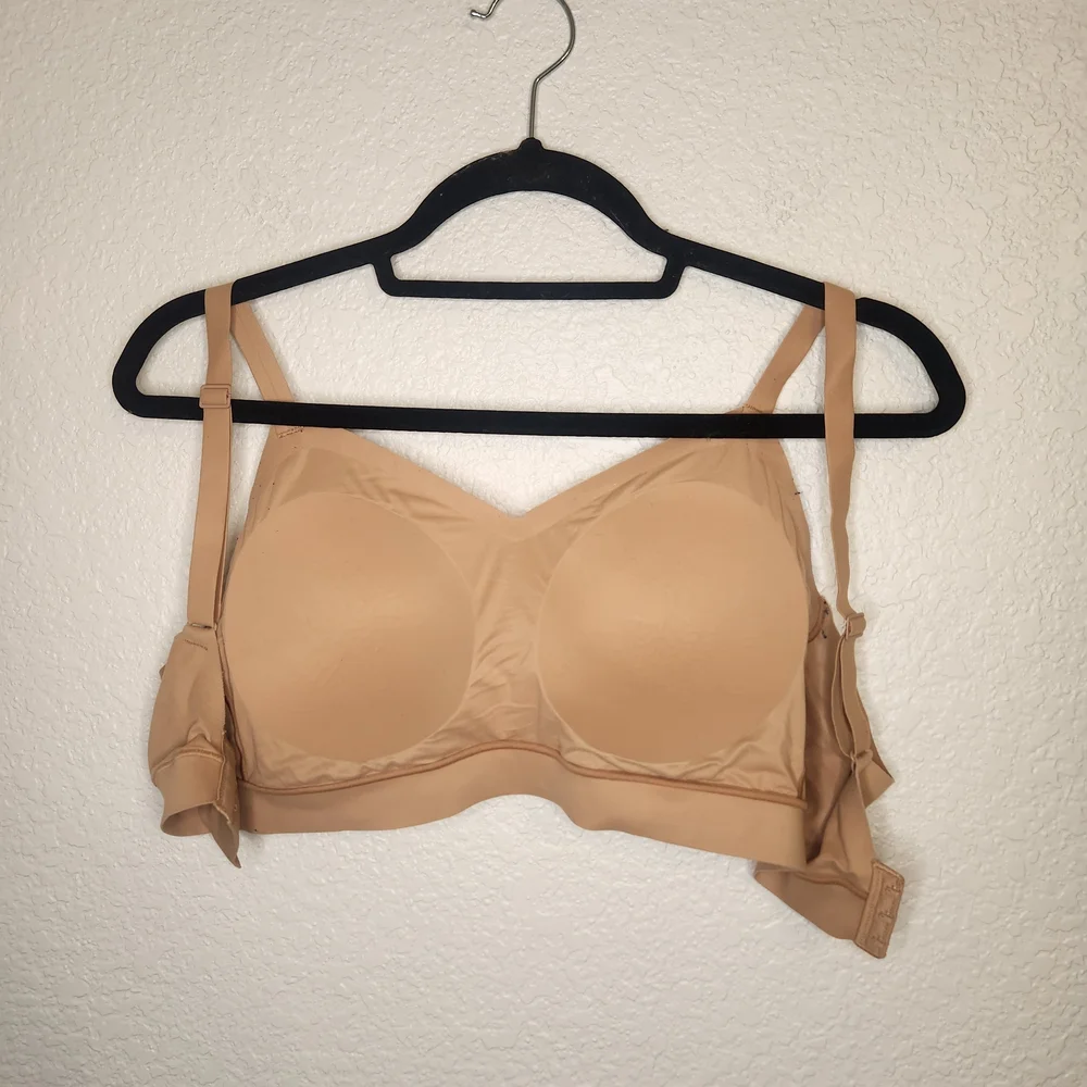 Flatley Bra Liftwear Crossover Seamless Wire-Free Sand Tan Size M